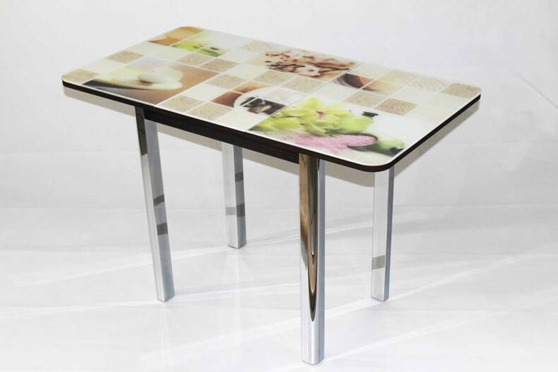 Раздвижной стол из стекла Милан 10 с фотопечатью Натюрморт