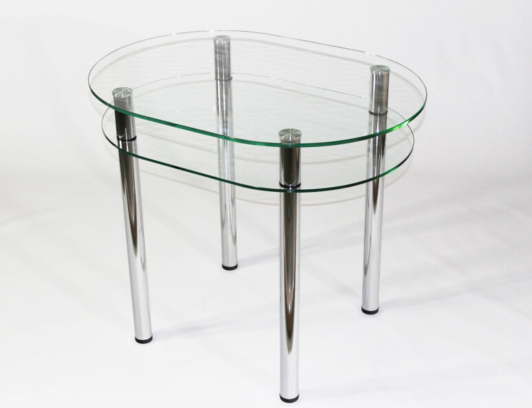 Обеденный стол из стекла Эдель 23А прозрачный