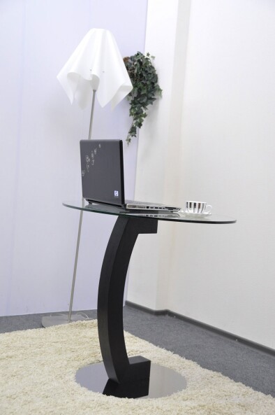 Стеклянный стол для ноутбука V900 (900х600) прозрачный