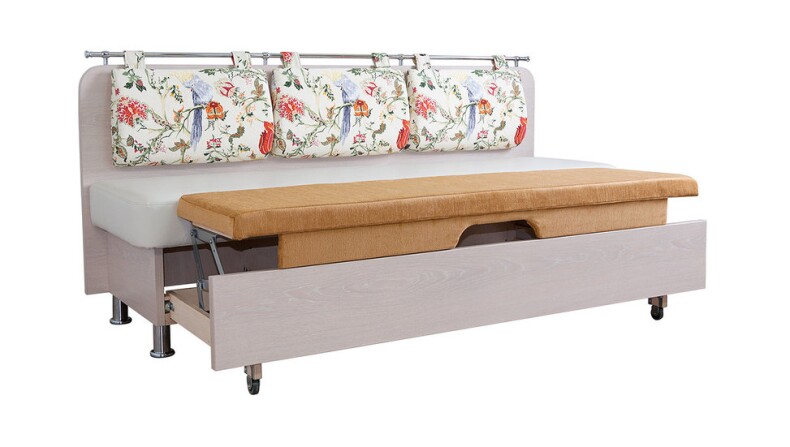 Прямой кухонный диван с местом для сна Сюрприз СВ ДС44