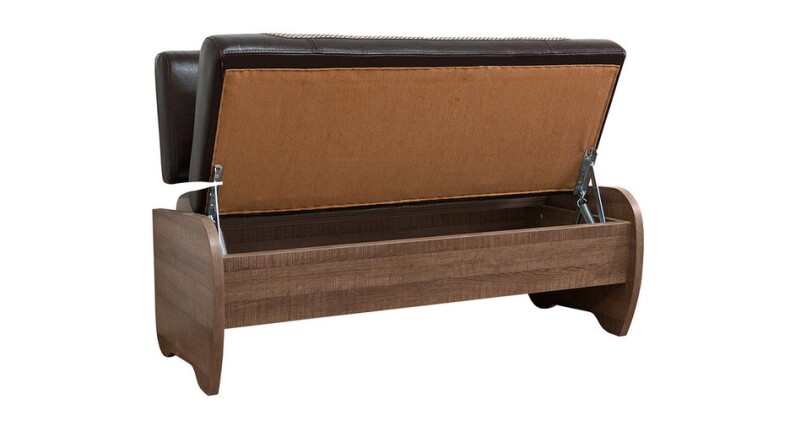 Прямой кухонный диван с ящиком для хранения Форвард ДФР12