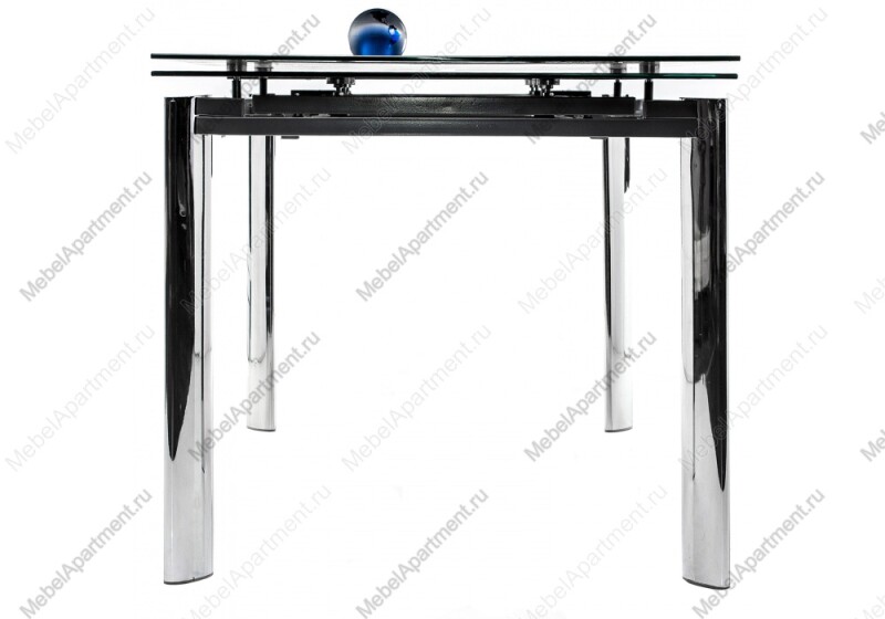 Раздвижной стеклянный стол Cubo 120 Black