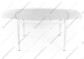 Стекляный раскладной стол 712T белый - фото 4