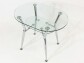 Стеклянный овальный стол на кухню Квадро 23 прозрачный - фото 2