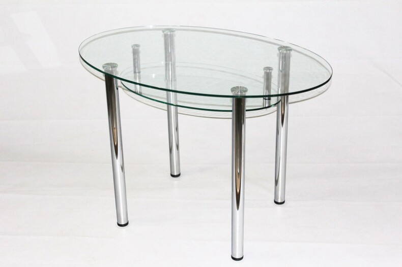 Обеденный стол из стекла Эдель 24 прозрачный