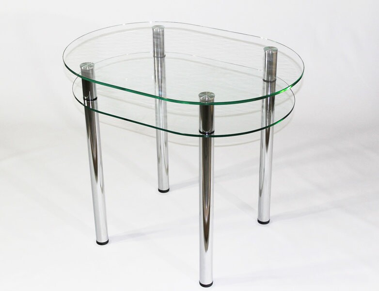 Обеденный стол из стекла Эдель 23А прозрачный