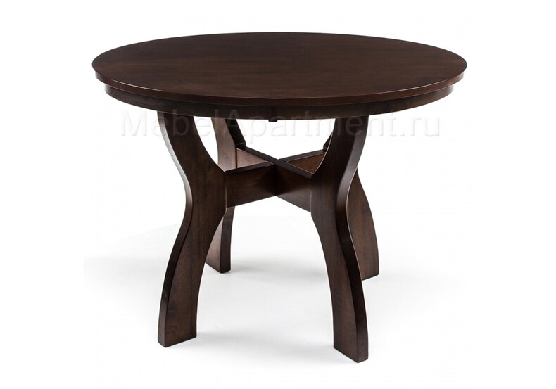 Круглый деревянный стол на кухню Locarno cappuccino