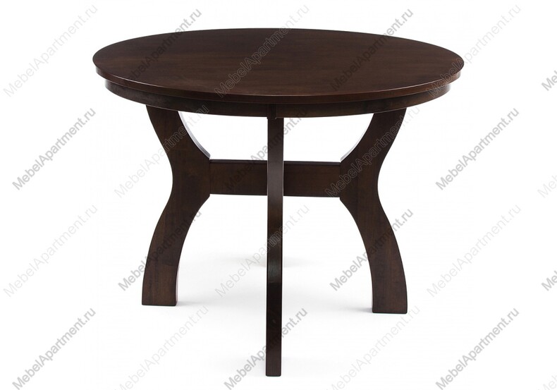 Круглый деревянный стол на кухню Locarno cappuccino