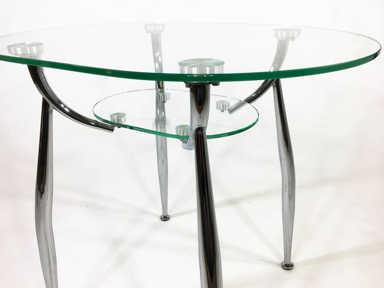 Стеклянный обеденный стол Вокал 23 прозрачный