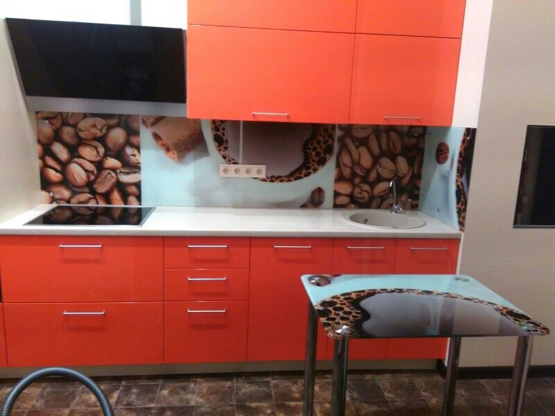 Панель на кухню из стекла с изображением Кофейные зерна