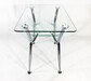 Прямоугольный стеклянный стол Квадро 10 прозрачный - фото 6