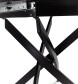 Стеклянный раздвижной стол на кухню Рим черный - фото 6