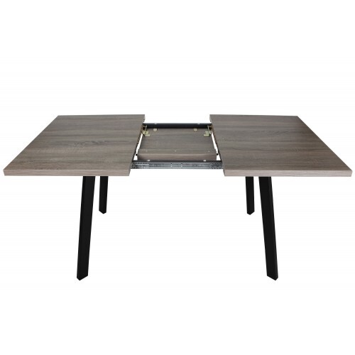 Раздвижной деревянный стол для кухни Выборг Дуб Сонома темная (возможны другие цвета)