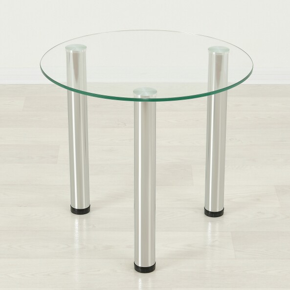 Кофейный стеклянный столик Модерн 03 прозрачный