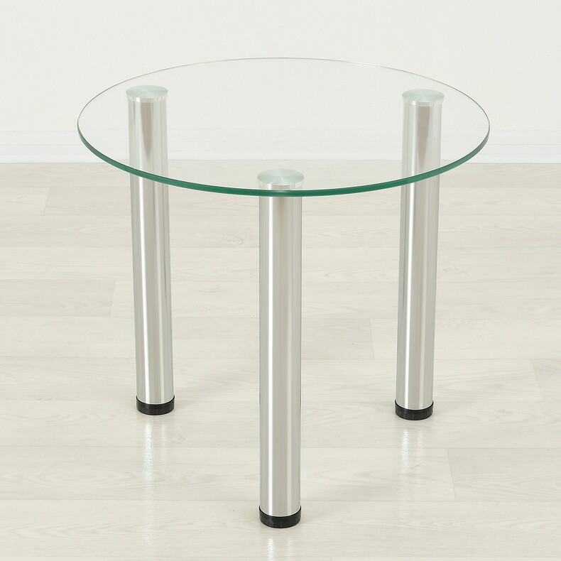 Кофейный стеклянный столик Модерн 03 прозрачный