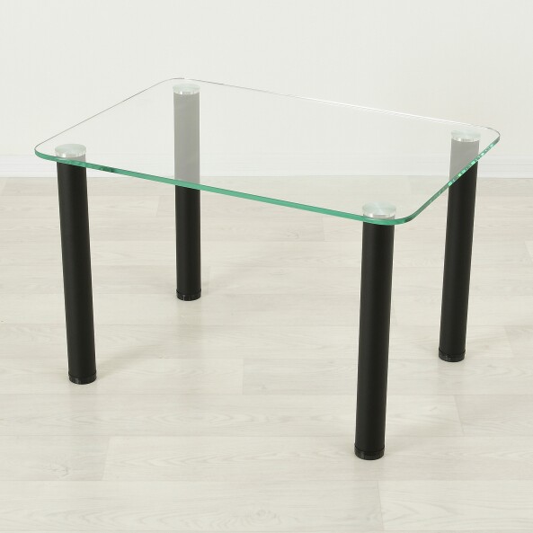 Кофейный стол из стекла Модерн 01 прозрачный/черный