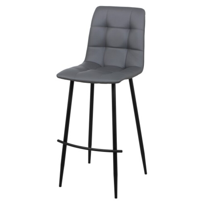Дизайнерский полубарный стул Мюнхен темно-серый