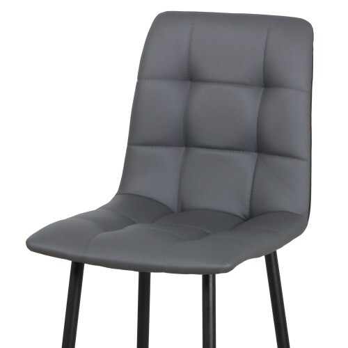 Дизайнерский полубарный стул Мюнхен темно-серый