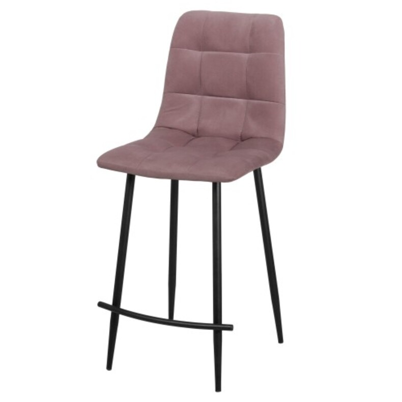 Дизайнерский полубарный стул Мюнхен пастельно-фиолетовый