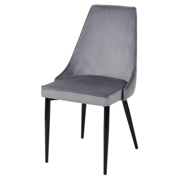 Дизайнерский стул для кухни Дофин серый