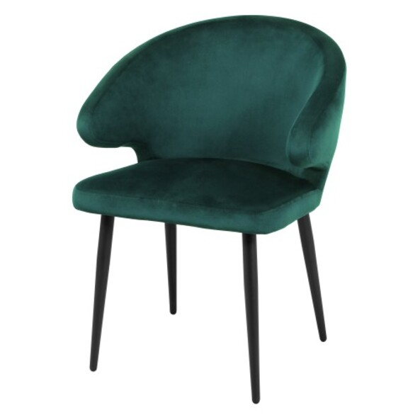 Дизайнерский стул для кухни Том тёмно-зеленый