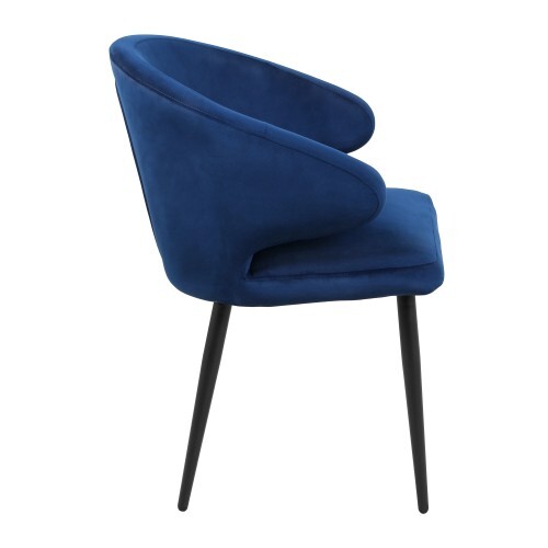 Дизайнерский стул для кухни Том тёмно-синий