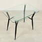 Обеденный стол из стекла Квадро 10 прозрачный черный - фото 2