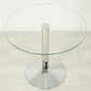 Кухонный стол со стеклом Троя 18 прозрачный хром - фото 2