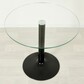 Кухонный стол со стеклом Троя 18 прозрачный черный - фото 2