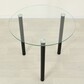 Обеденный стол со стеклом Эдель 18 прозрачный черный - фото 2